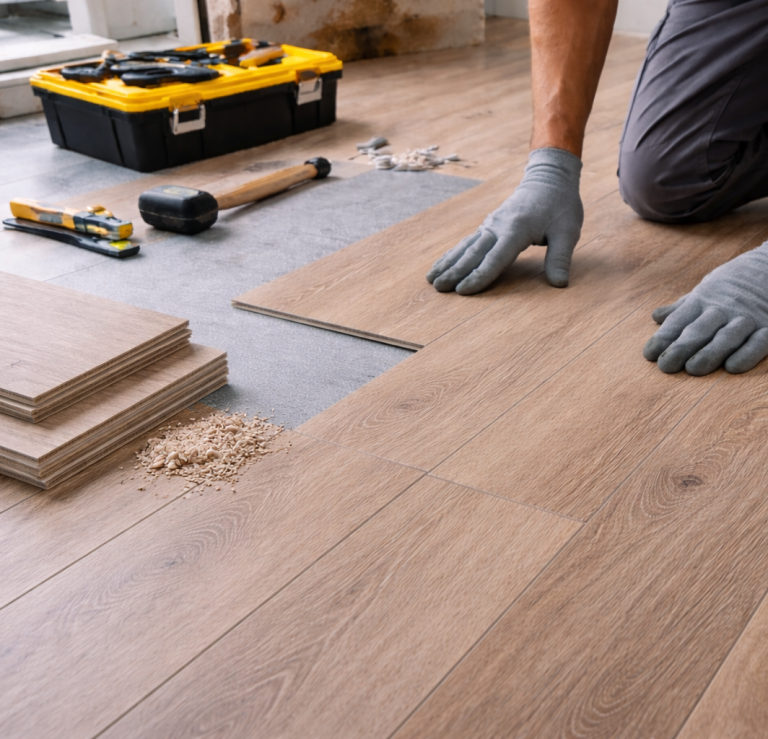  Fachgerechte Verlegung von Laminat und Vinylböden für Wohn- und Geschäftsräume.